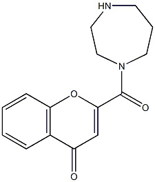 2-(1,4-diazepan-1-ylcarbonyl)-4H-chromen-4-one 结构式