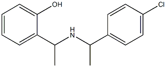 2-(1-{[1-(4-chlorophenyl)ethyl]amino}ethyl)phenol 结构式