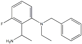 2-(1-aminoethyl)-N-benzyl-N-ethyl-3-fluoroaniline 结构式