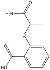 2-(1-carbamoylethoxy)benzoic acid 结构式