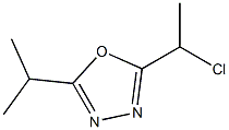 2-(1-chloroethyl)-5-isopropyl-1,3,4-oxadiazole 结构式