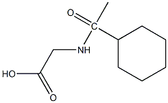 2-(1-cyclohexylacetamido)acetic acid 结构式