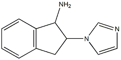 2-(1H-imidazol-1-yl)-2,3-dihydro-1H-inden-1-ylamine 结构式