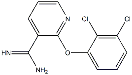 2-(2,3-dichlorophenoxy)pyridine-3-carboximidamide 结构式