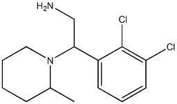 2-(2,3-dichlorophenyl)-2-(2-methylpiperidin-1-yl)ethan-1-amine 结构式