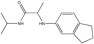 2-(2,3-dihydro-1H-inden-5-ylamino)-N-(propan-2-yl)propanamide 结构式