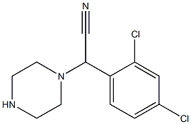 2-(2,4-dichlorophenyl)-2-(piperazin-1-yl)acetonitrile 结构式