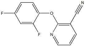 2-(2,4-difluorophenoxy)nicotinonitrile 结构式