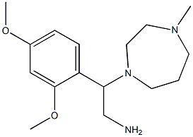 2-(2,4-dimethoxyphenyl)-2-(4-methyl-1,4-diazepan-1-yl)ethan-1-amine 结构式