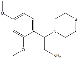 2-(2,4-dimethoxyphenyl)-2-(thiomorpholin-4-yl)ethan-1-amine 结构式