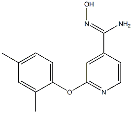 2-(2,4-dimethylphenoxy)-N'-hydroxypyridine-4-carboximidamide 结构式