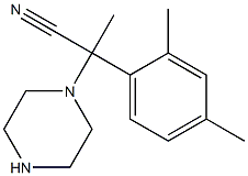 2-(2,4-dimethylphenyl)-2-(piperazin-1-yl)propanenitrile 结构式