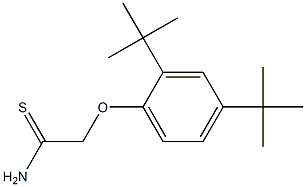 2-(2,4-di-tert-butylphenoxy)ethanethioamide 结构式