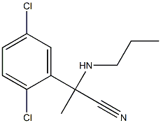 2-(2,5-dichlorophenyl)-2-(propylamino)propanenitrile 结构式