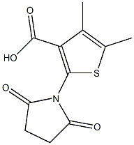 2-(2,5-dioxopyrrolidin-1-yl)-4,5-dimethylthiophene-3-carboxylic acid 结构式