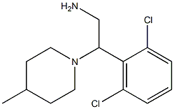 2-(2,6-dichlorophenyl)-2-(4-methylpiperidin-1-yl)ethan-1-amine 结构式