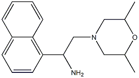 2-(2,6-dimethylmorpholin-4-yl)-1-(1-naphthyl)ethanamine 结构式