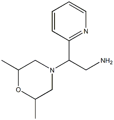 2-(2,6-dimethylmorpholin-4-yl)-2-(pyridin-2-yl)ethan-1-amine 结构式