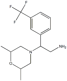 2-(2,6-dimethylmorpholin-4-yl)-2-[3-(trifluoromethyl)phenyl]ethan-1-amine 结构式