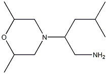 2-(2,6-dimethylmorpholin-4-yl)-4-methylpentan-1-amine 结构式