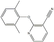 2-(2,6-dimethylphenoxy)nicotinonitrile 结构式