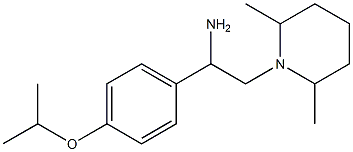 2-(2,6-dimethylpiperidin-1-yl)-1-[4-(propan-2-yloxy)phenyl]ethan-1-amine 结构式