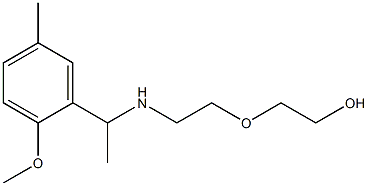 2-(2-{[1-(2-methoxy-5-methylphenyl)ethyl]amino}ethoxy)ethan-1-ol 结构式