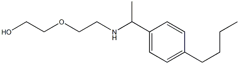 2-(2-{[1-(4-butylphenyl)ethyl]amino}ethoxy)ethan-1-ol 结构式