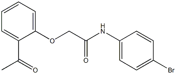 2-(2-acetylphenoxy)-N-(4-bromophenyl)acetamide 结构式