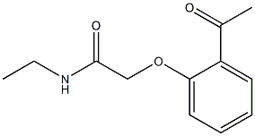 2-(2-acetylphenoxy)-N-ethylacetamide 结构式