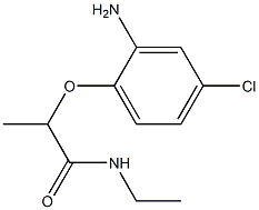 2-(2-amino-4-chlorophenoxy)-N-ethylpropanamide 结构式