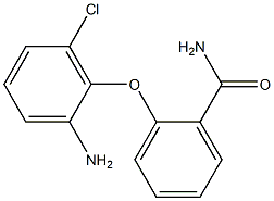 2-(2-amino-6-chlorophenoxy)benzamide 结构式