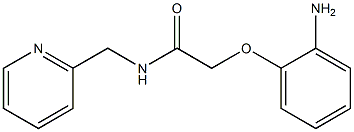 2-(2-aminophenoxy)-N-(pyridin-2-ylmethyl)acetamide 结构式
