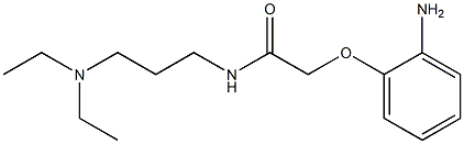 2-(2-aminophenoxy)-N-[3-(diethylamino)propyl]acetamide 结构式