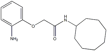 2-(2-aminophenoxy)-N-cyclooctylacetamide 结构式