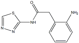 2-(2-aminophenyl)-N-(1,3,4-thiadiazol-2-yl)acetamide 结构式