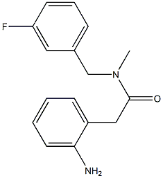 2-(2-aminophenyl)-N-[(3-fluorophenyl)methyl]-N-methylacetamide 结构式