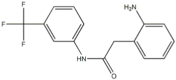 2-(2-aminophenyl)-N-[3-(trifluoromethyl)phenyl]acetamide 结构式