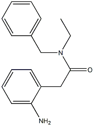 2-(2-aminophenyl)-N-benzyl-N-ethylacetamide 结构式