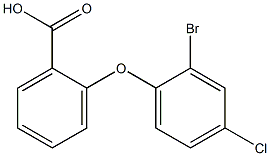 2-(2-bromo-4-chlorophenoxy)benzoic acid 结构式