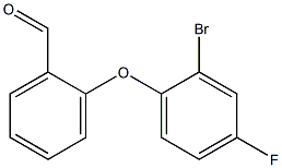 2-(2-bromo-4-fluorophenoxy)benzaldehyde 结构式