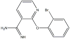 2-(2-bromophenoxy)pyridine-3-carboximidamide 结构式