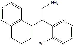 2-(2-bromophenyl)-2-(1,2,3,4-tetrahydroquinolin-1-yl)ethan-1-amine 结构式