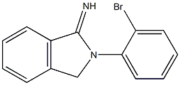 2-(2-bromophenyl)-2,3-dihydro-1H-isoindol-1-imine 结构式