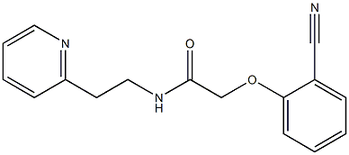 2-(2-cyanophenoxy)-N-(2-pyridin-2-ylethyl)acetamide 结构式