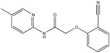 2-(2-cyanophenoxy)-N-(5-methylpyridin-2-yl)acetamide 结构式