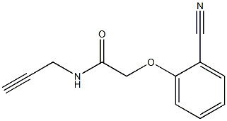 2-(2-cyanophenoxy)-N-prop-2-ynylacetamide 结构式