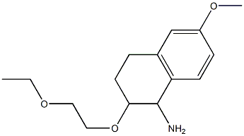 2-(2-ethoxyethoxy)-6-methoxy-1,2,3,4-tetrahydronaphthalen-1-amine 结构式