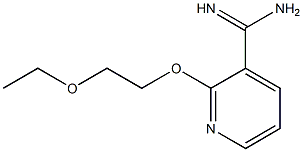 2-(2-ethoxyethoxy)pyridine-3-carboximidamide 结构式