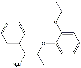 2-(2-ethoxyphenoxy)-1-phenylpropan-1-amine 结构式